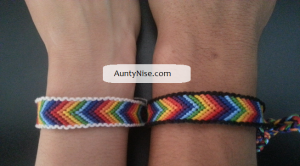 Friend Ship Bracelets-Matching Chakra CHEVRON With Border2 - AuntyNise.com