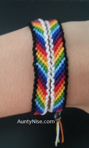 FriendShip Bracelets-Matching Chakra Stripes With Border4 - AuntyNise.com