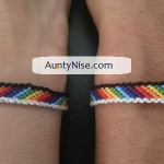 Friend Ship Bracelets-Matching Chakra Stripes With Border5 - AuntyNise.com