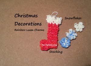 Rainbow Loom Xmas Stocking_Snowflakes - AuntyNise.com