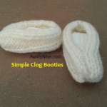 Simple Clog Booties WHITE - AuntyNise.com