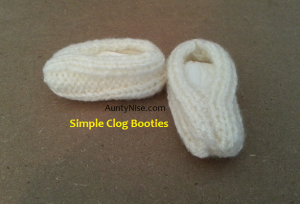 Simple Clog Booties WHITE - AuntyNise.com